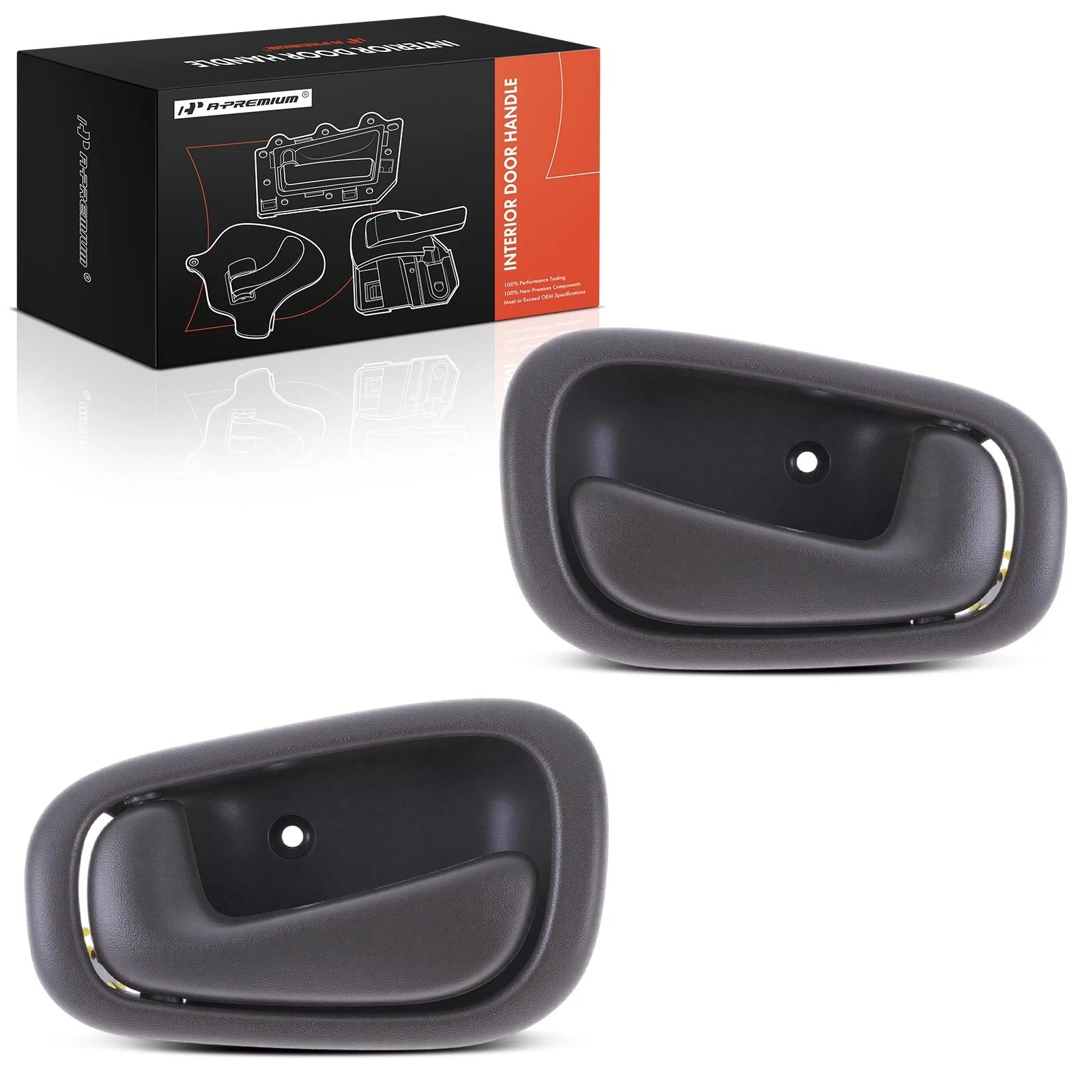 2X Rear Interior Door Handle for Chevy Prizm (1998–1999) Sedan 4-Door