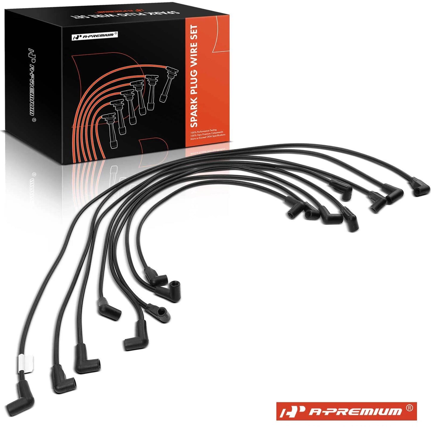 8X Spark Plug Wire Set for Chevrolet Malibu/Impala/GMC/Buick (1979–1981)