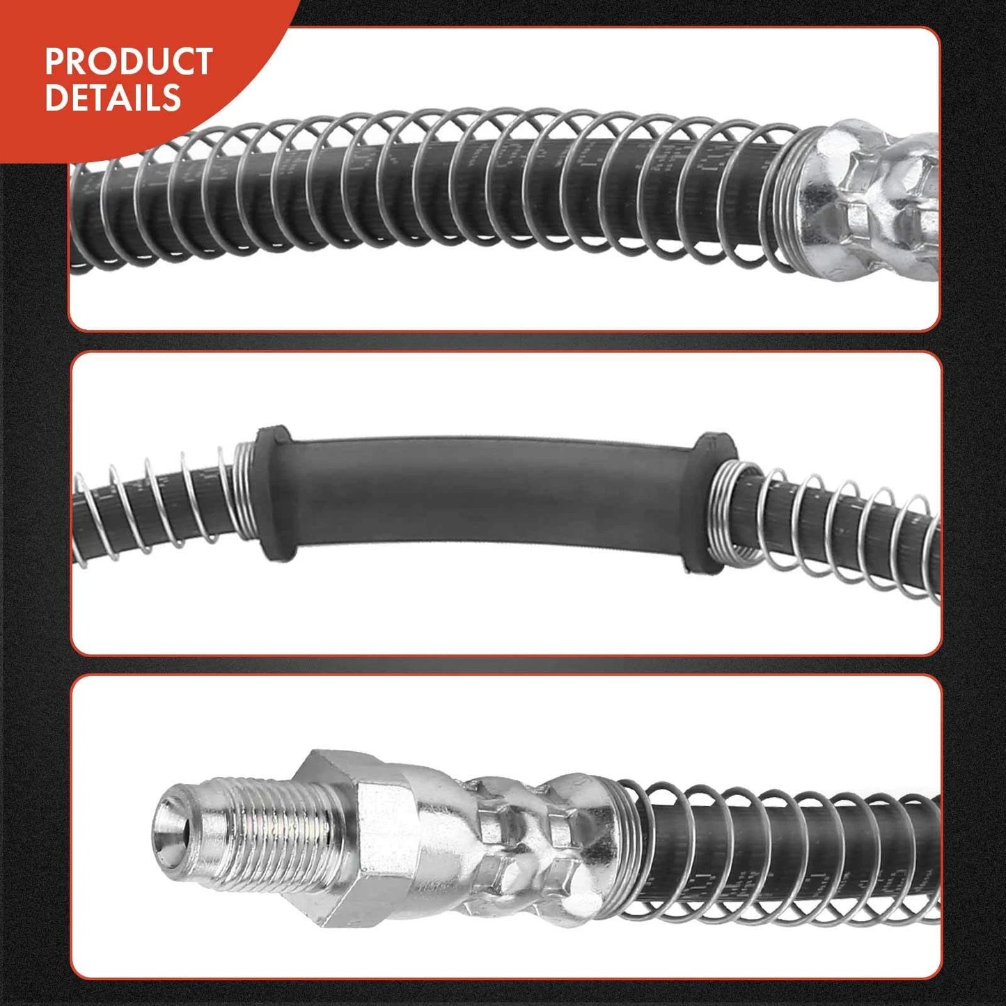 2X Front Brake Hydraulic Hose for Mercedes-Benz S63 AMG (2008–2013)