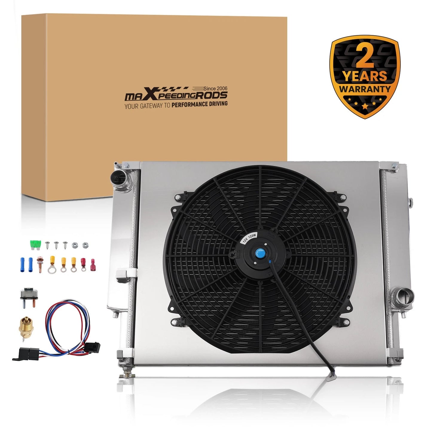 Aluminum Radiator Fan Kit for BMW E30 E36 325i 328i M3 (1988–1999)