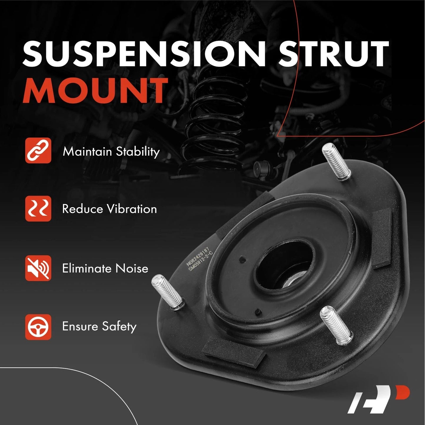 2X Front Suspension Strut Mount for Toyota Corolla (1998–2002)