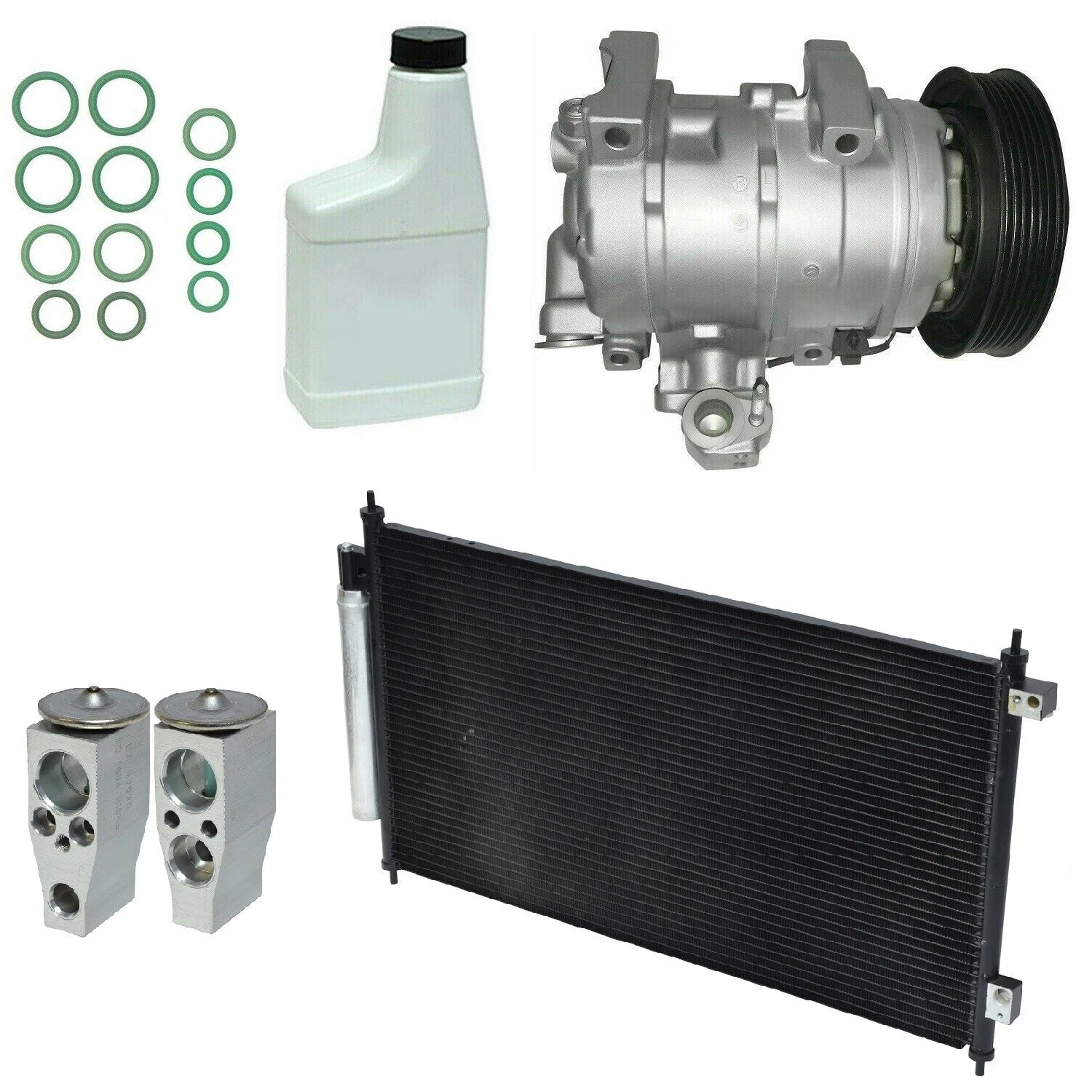 AC Compressor Kit Replacement with Condenser for Holden A8 6.0L (2001–2006)