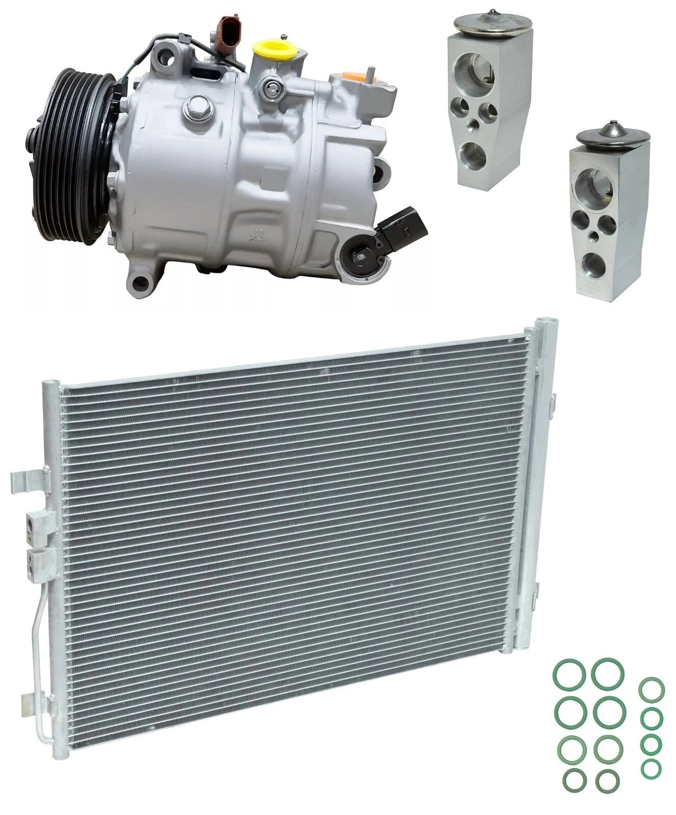 A/C Compressor Kit with Condenser for Atlas 3.6L (2020–2020) Rear