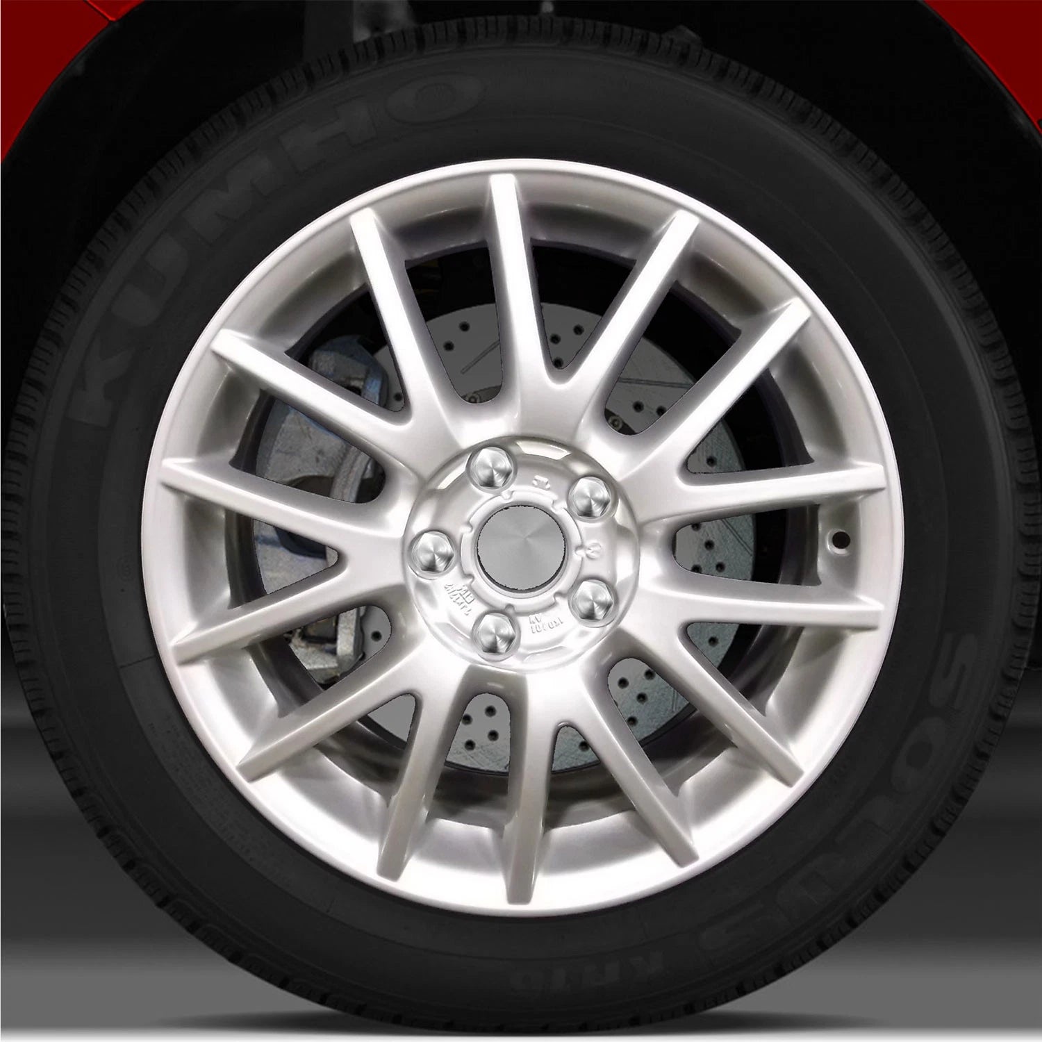17x7 Factory Wheel (14 Spoke Fine Bright Silver Full Face) For 2006-2009 VW Golf