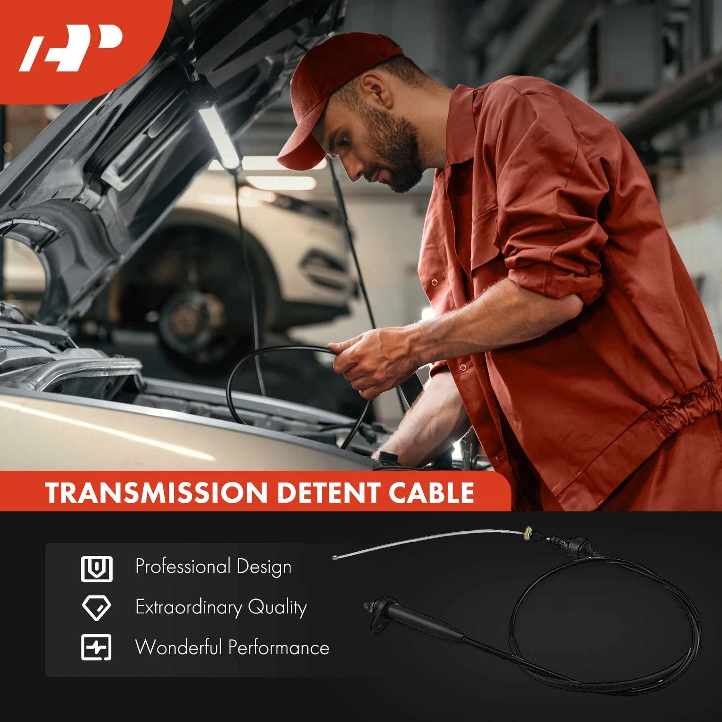 Automatic Transmission Detent Cable for Chevy Camaro (1982–1985)