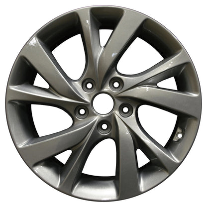 17x7 Factory Wheel Dark Silver Full Face for Hyundai Veloster (2012–2022)