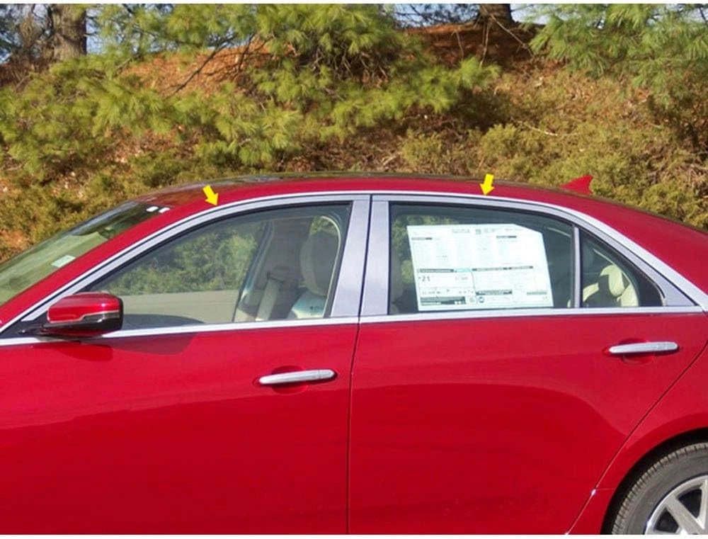 LuxuryFX Chrome Window Package w/o Standard Pillar Posts for 14-19 Cadillac CTS