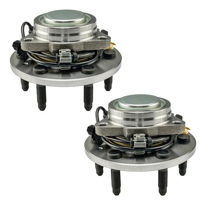 2X Front Wheel Bearing Hub for Chevrolet Silverado 1500 2014–2018 (2WD)