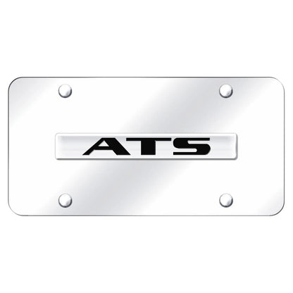 Chrome Name on Chrome License Plate - Officially Licensed for Cadillac ATS