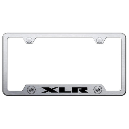 Brushed Cut-Out License Plate Frame - Officially Licensed for Cadillac XLR 2000
