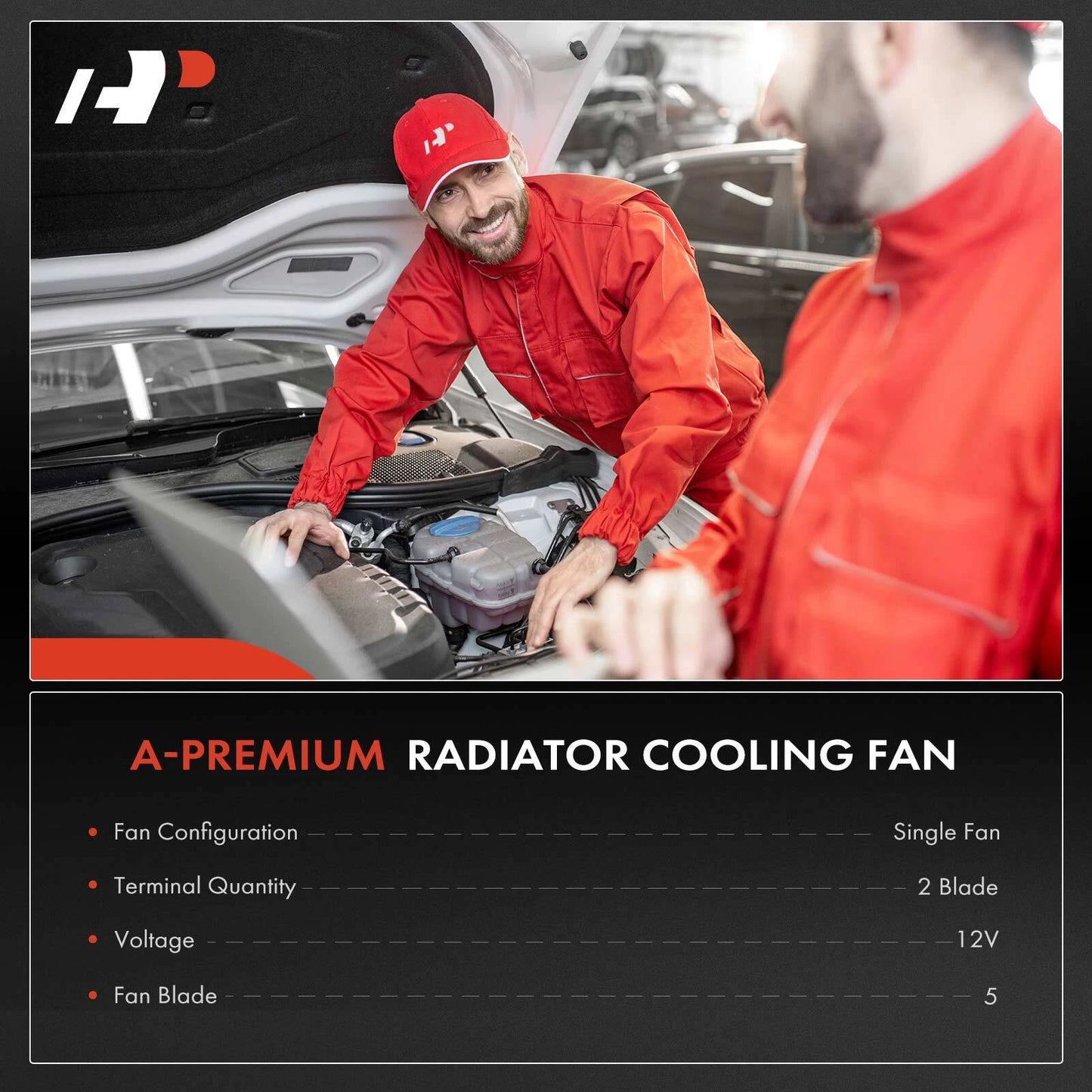 Cooling Fan Assembly with Shroud for Chevy Aveo (2004–2006)