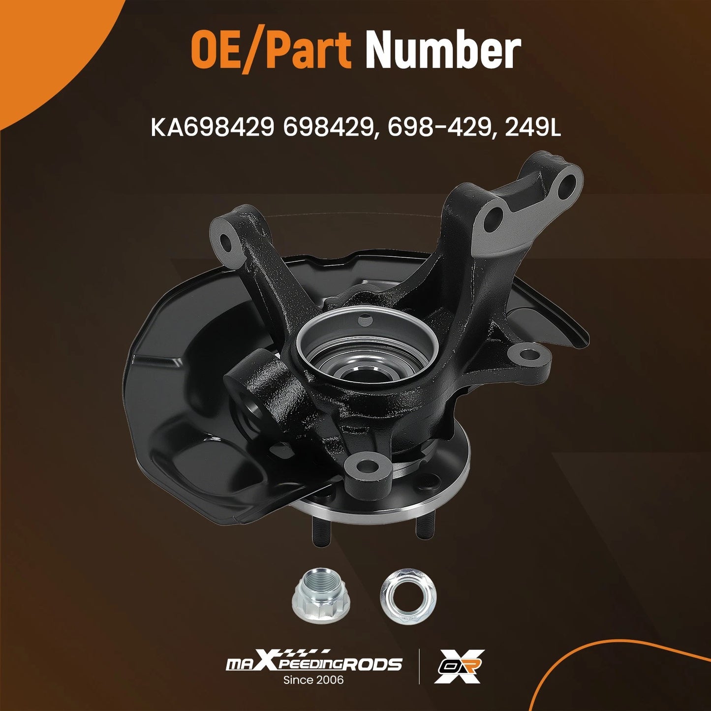 AWD Front Left Steering Knuckle for Toyota Sienna (2004–2010)