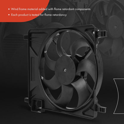 Cooling Fan Assembly with Shroud for Chevy Spark (2013–2015)
