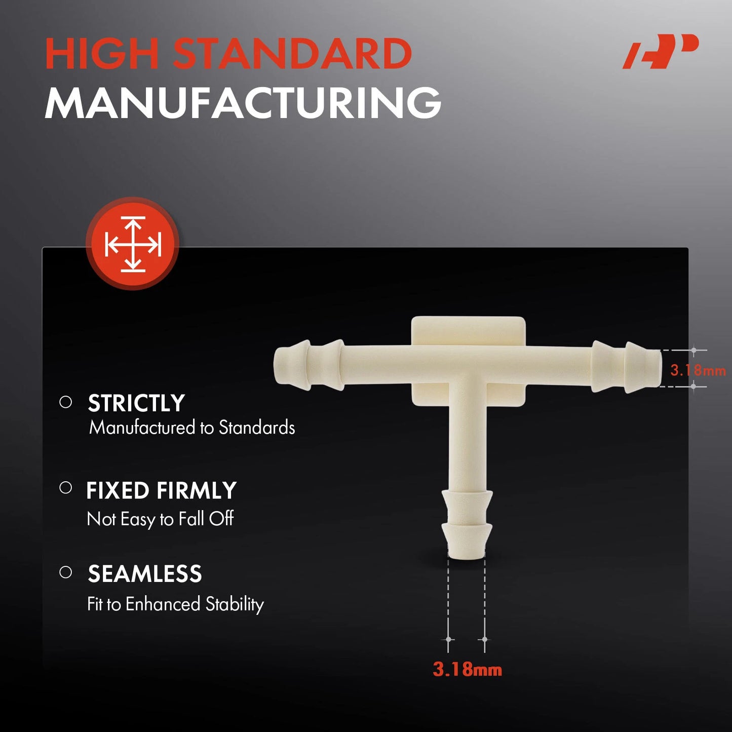 50x Hose Tee Connector for GM (Year Range Not Specified)