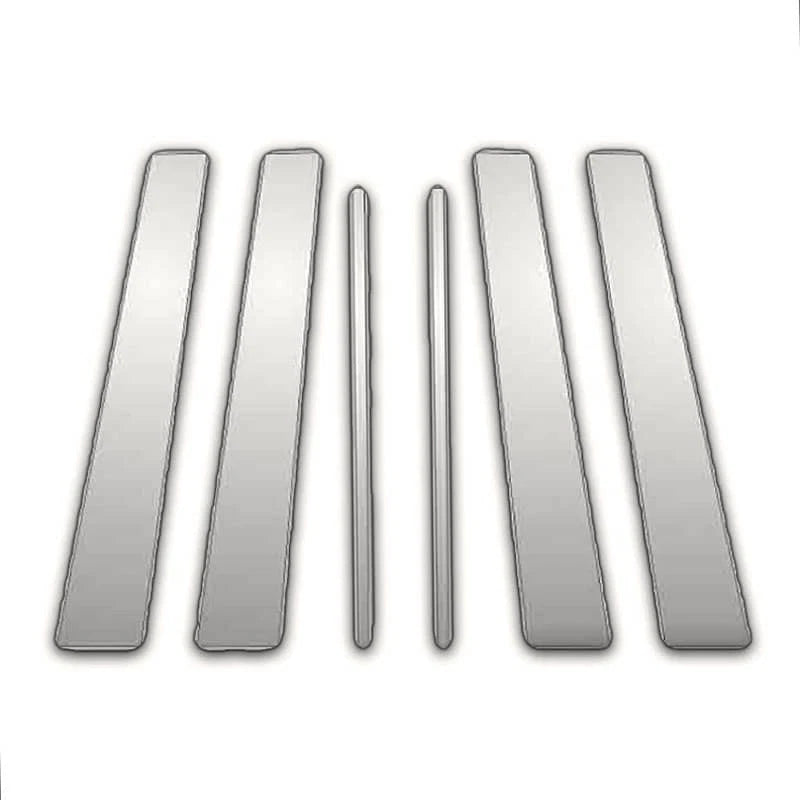6Pc Chrome Pillar Post Covers Upgrade for Lexus HS (2010–2017)