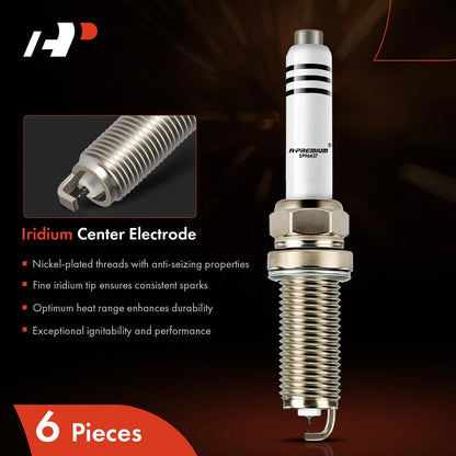 6x Iridium Platinum Spark Plugs for Mercedes-Benz C400 (2015)