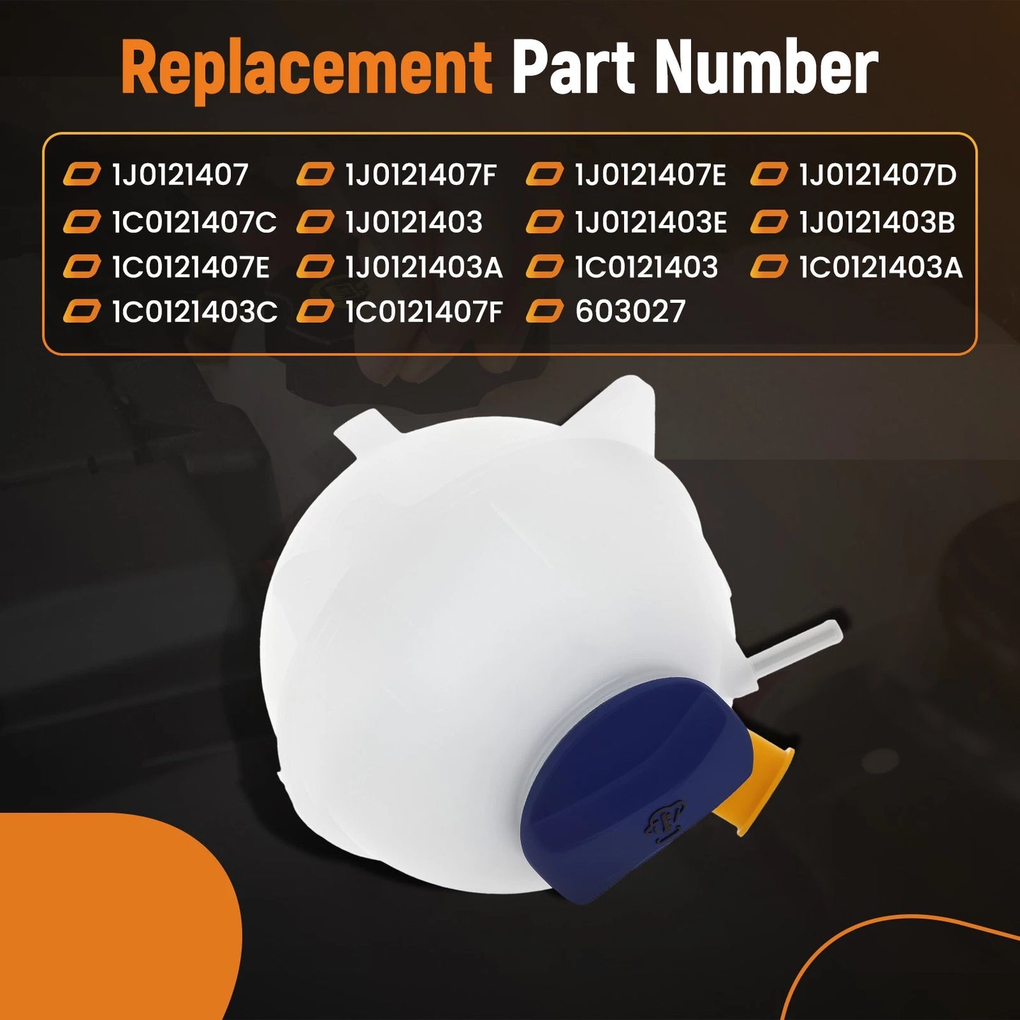 Coolant Expansion Tank for Audi TT Quattro and VW Golf (1999–2015)
