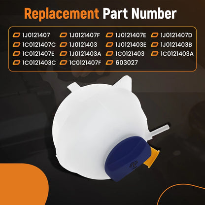 Coolant Expansion Tank for Audi TT Quattro and VW Golf (1999–2015)