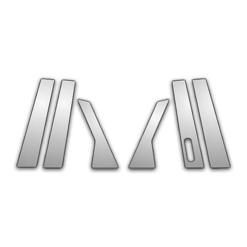 6Pc Chrome Pillar Post Covers W/ Cutout for 05-07 Ford 500 - P3001