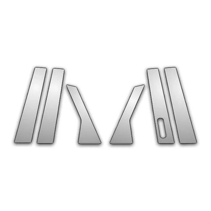 6Pc Chrome Pillar Post Covers W/ Cutout for 05-07 Ford 500 - P3001
