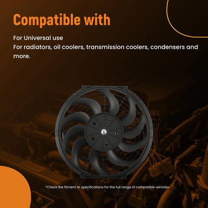12" Electric Cooling Assembly for Universal Application (240W–2250RPM)