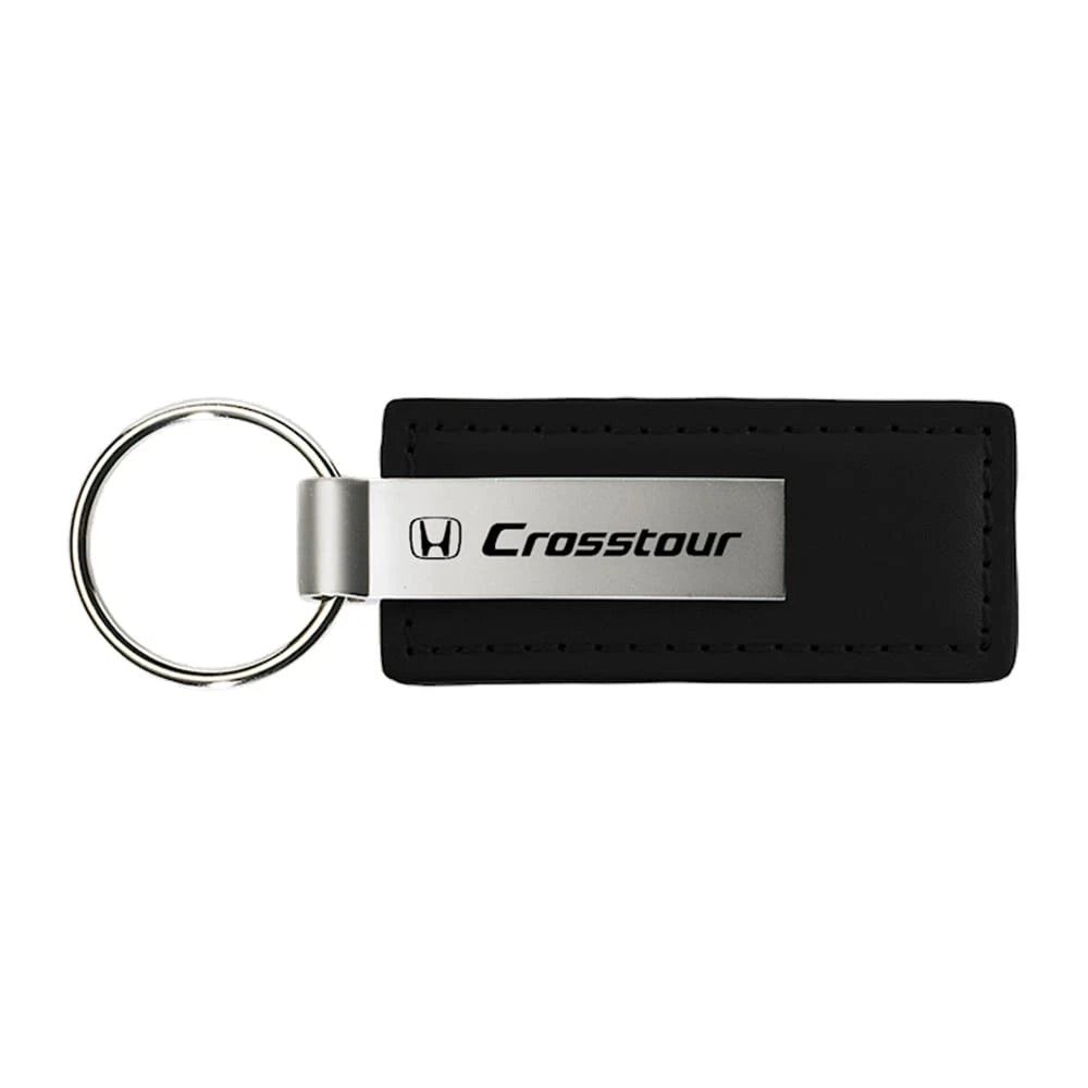 Black Leather Keychain - Officially Licensed for Honda CrossTour