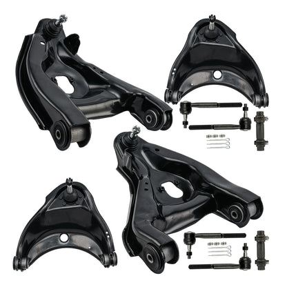 Front Control Arms and Tie Rods Kit for Chevy GMC C1500 C2500 (1988–2000)