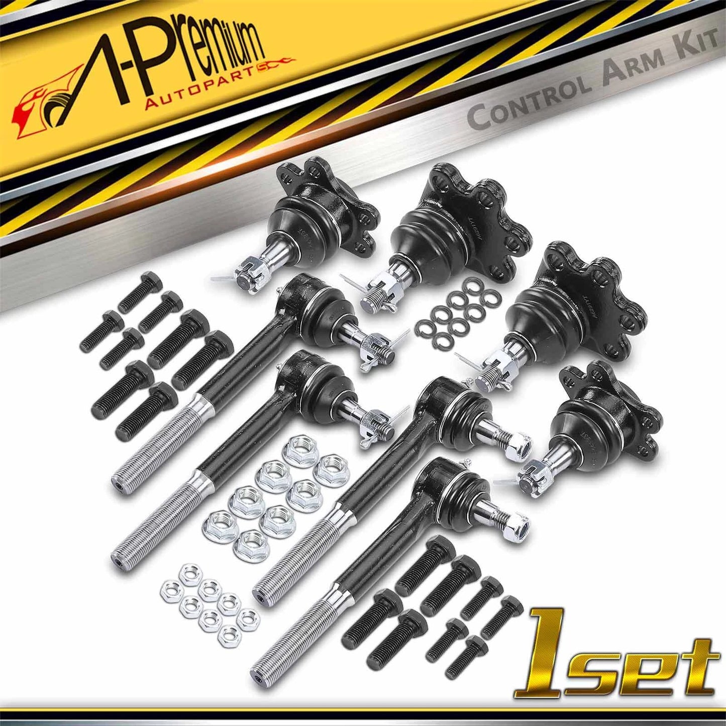 8x Tie Rod Ends & Ball Joints for Chevy Blazer GMC Yukon