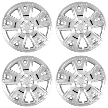 4 17" Bolt On Chrome Hub Caps Full Rim Skins Wheel Covers for 2013-2018 Escape