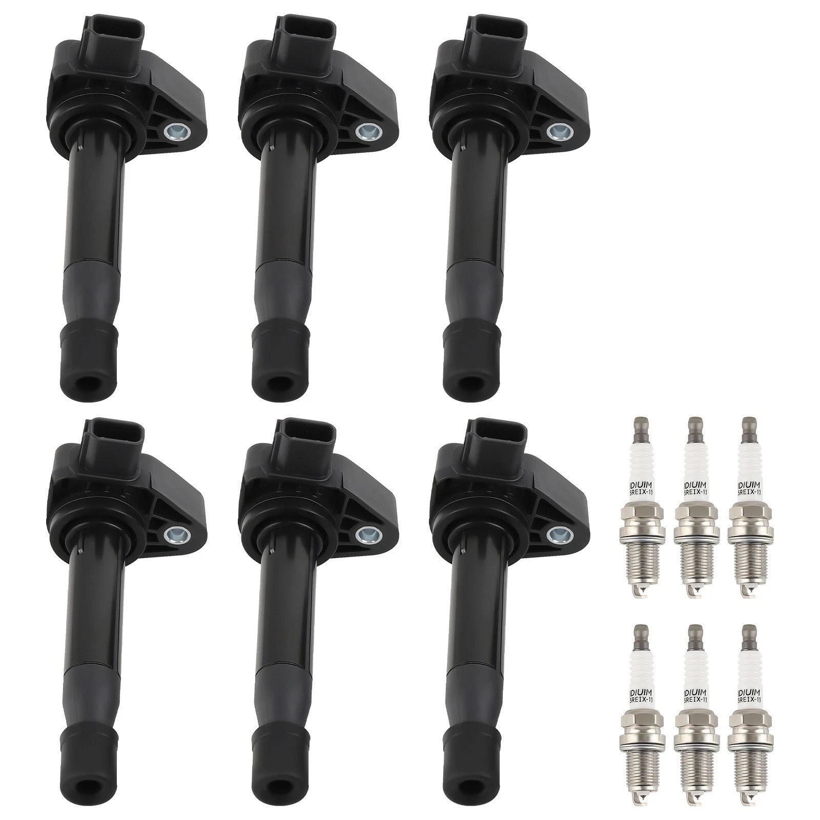 6 Ignition Coils and 6 Spark Plugs for Honda Accord Odyssey Acura CL TL (1999–2004)