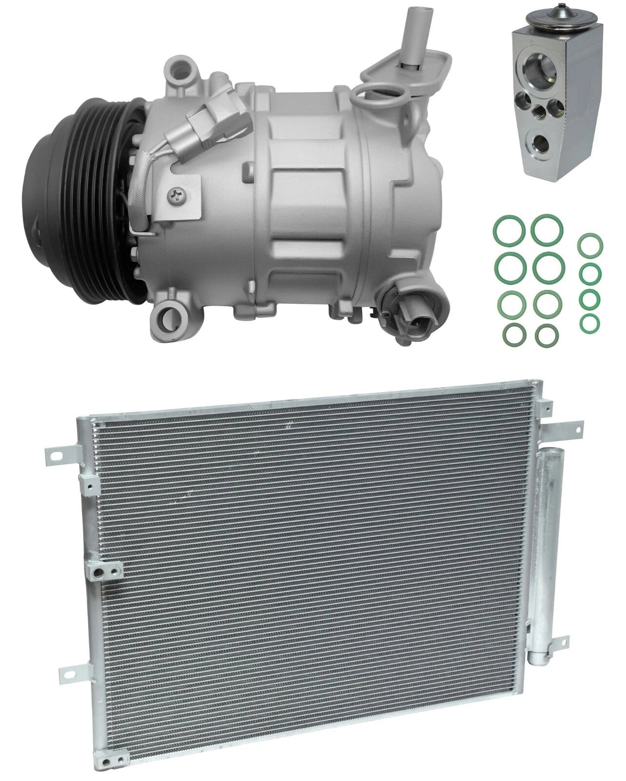 A/C Compressor Kit w Condenser for Jeep Cherokee 2.4L (2014–2015)
