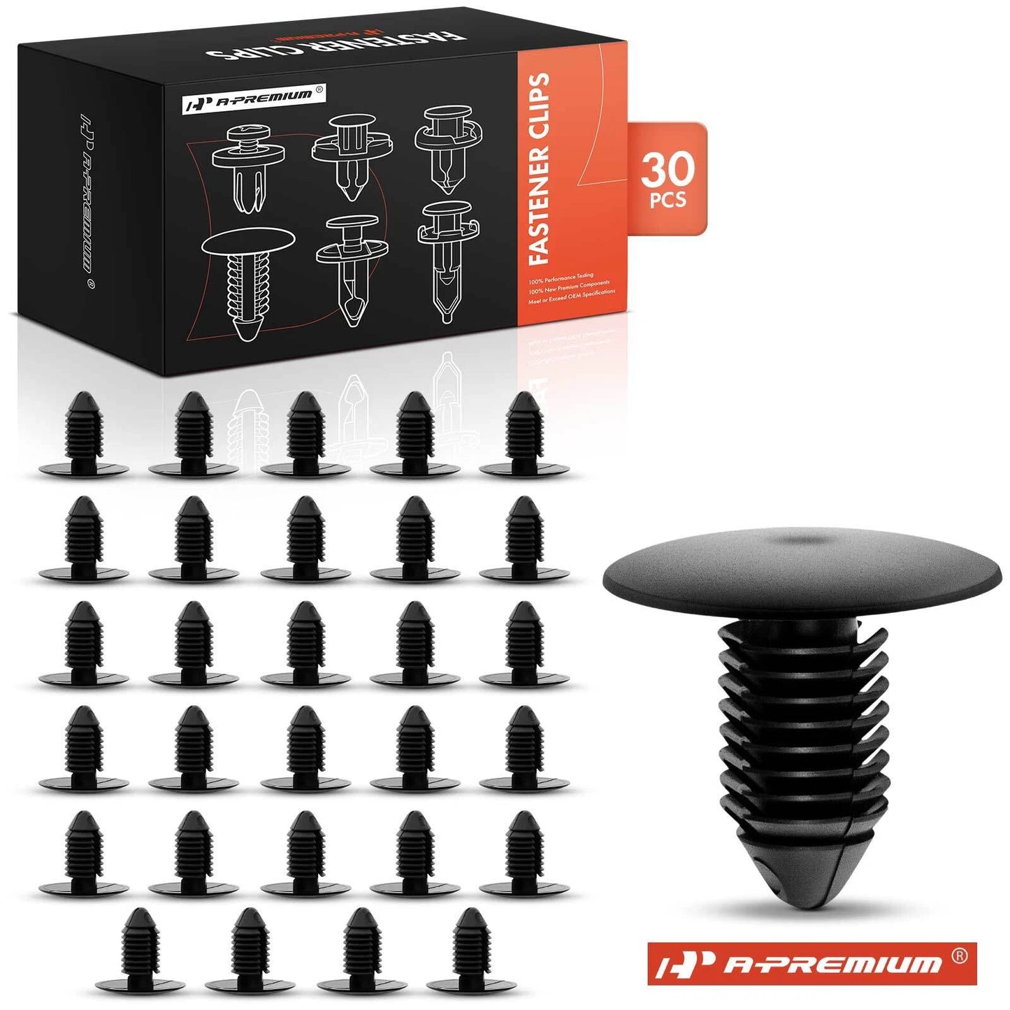 30Pcs Nylon Clip Radiator Apron Panel Retainer for Chevy GMC