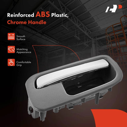 Chrome Rear Left Interior Door Handle for Chevy Silverado 1500 (2007–2013)