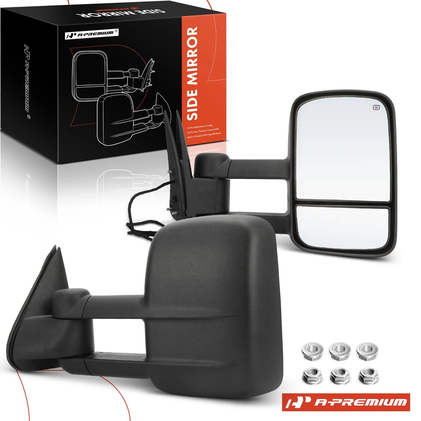 2X Power Towing Mirrors for Silverado 1500 (1999–2002, 2007)