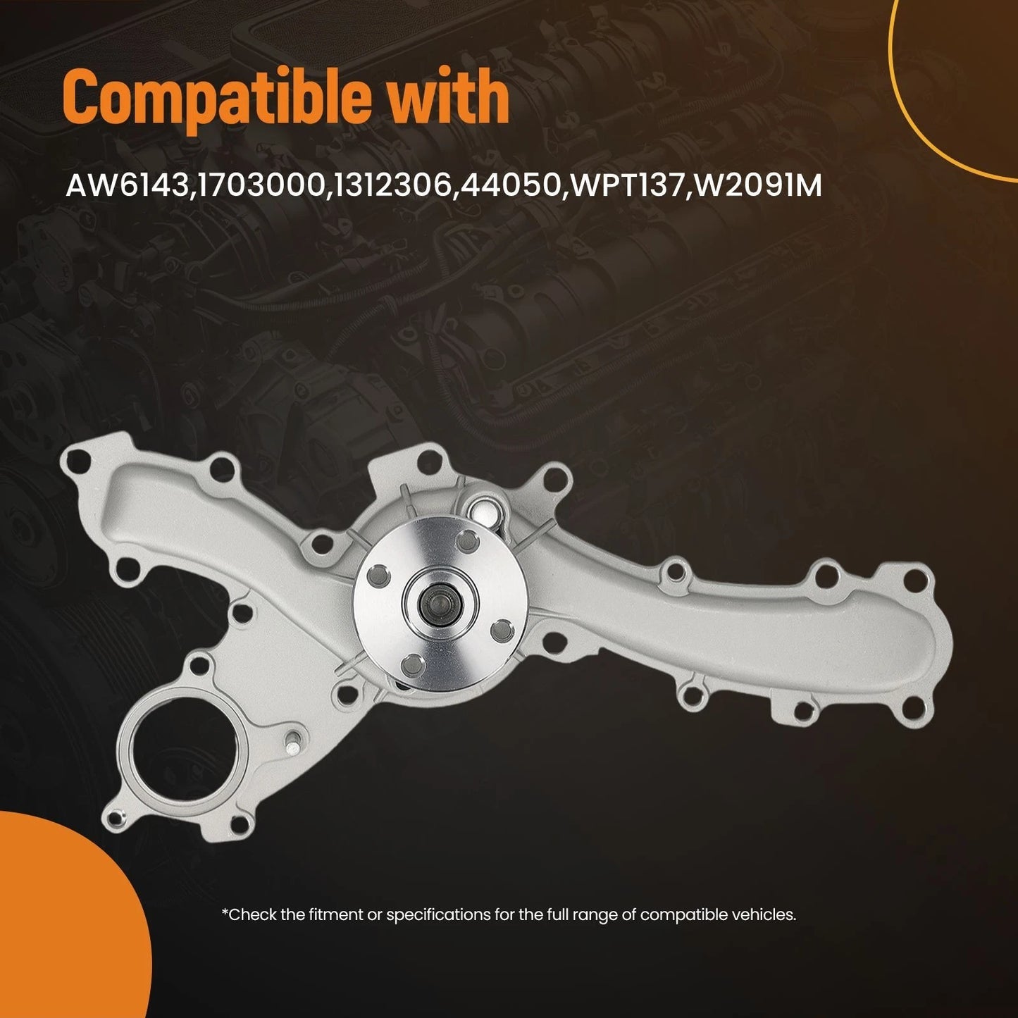 Cooling Water Pump for Lexus IS 350 RC 300 RC 350 (2006–2018)