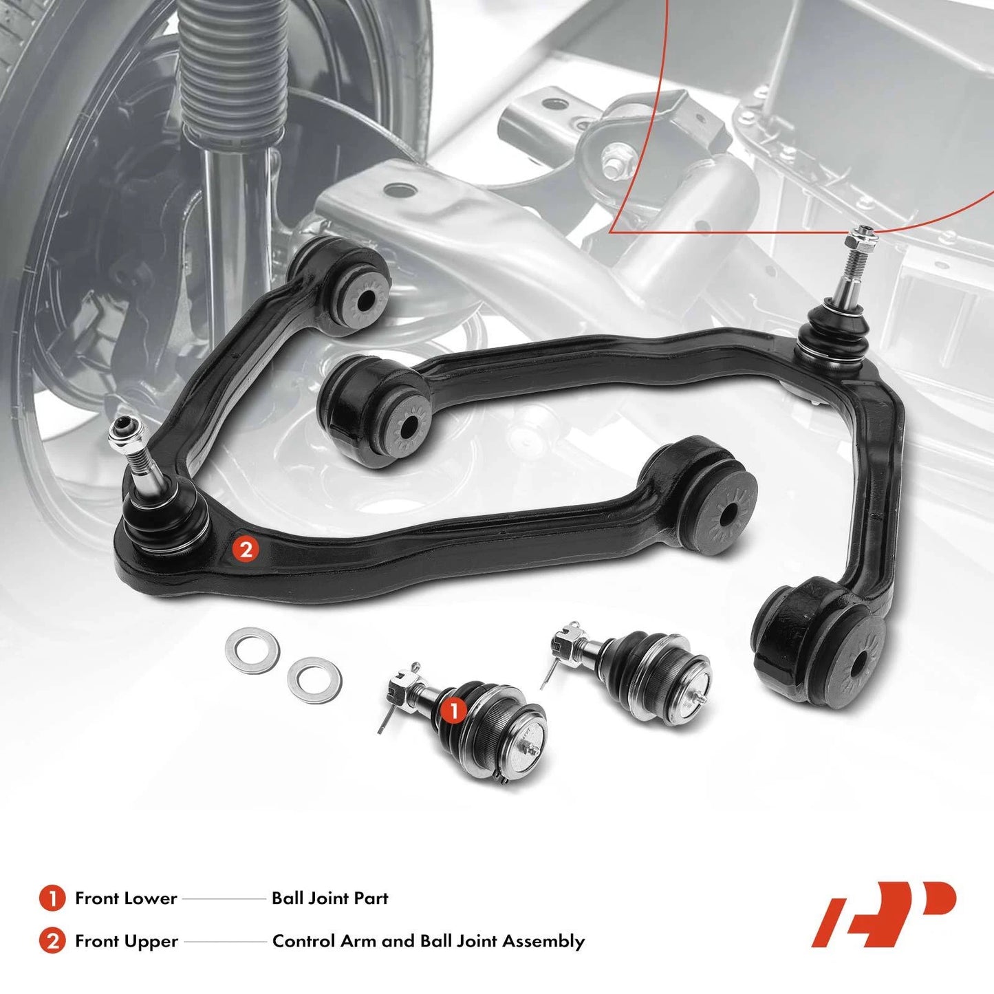 Control Arm Ball Joint for Chevy Silverado 1500 (2014–2019)