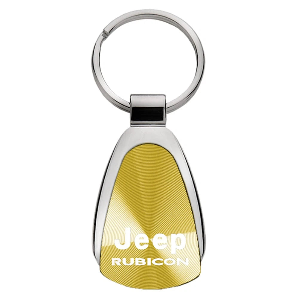 Gold Teardrop Keychain - Officially Licensed for Jeep Rubicon