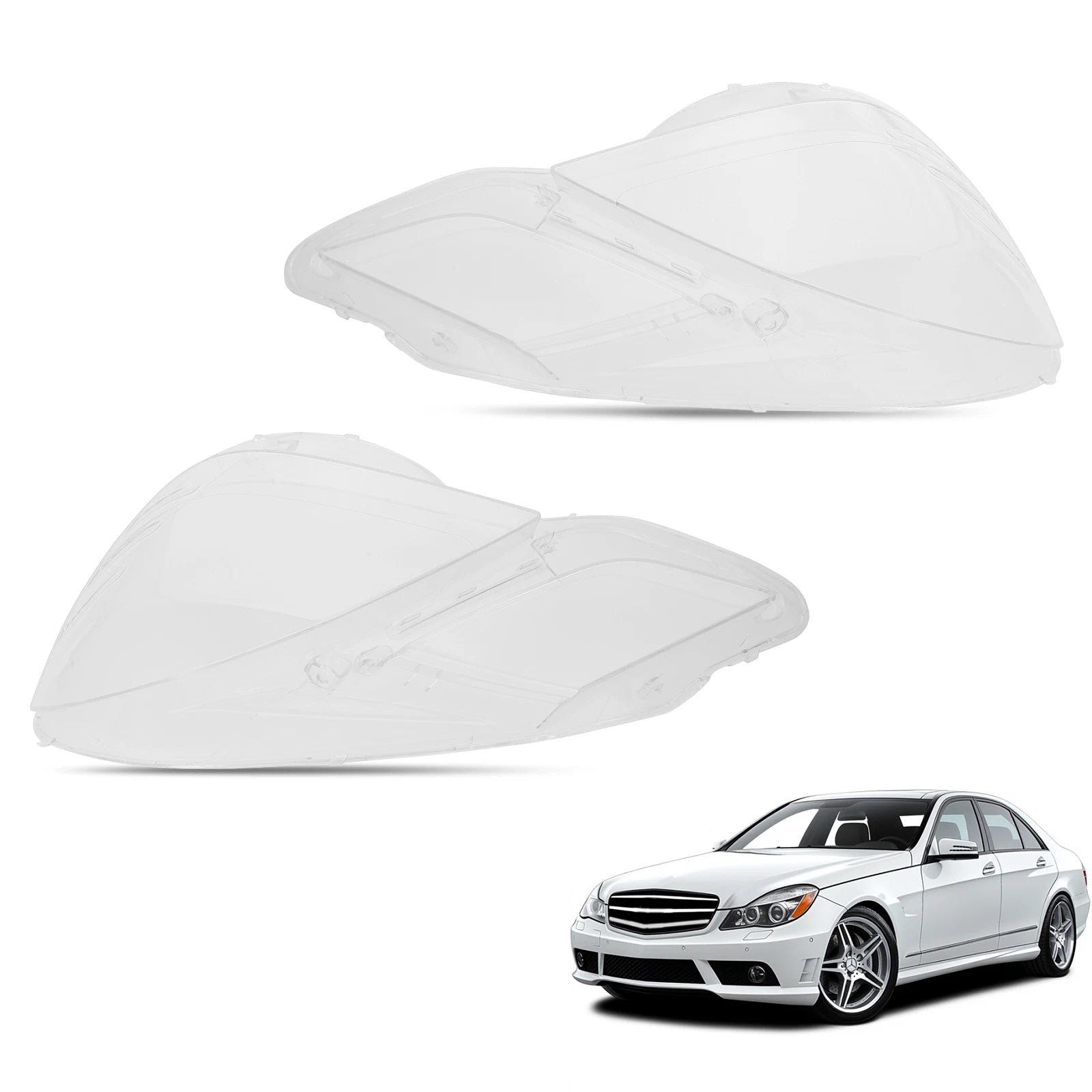 Headlight Lens Cover for Mercedes-Benz E-Class (2009–2013) A2128209661 Clear