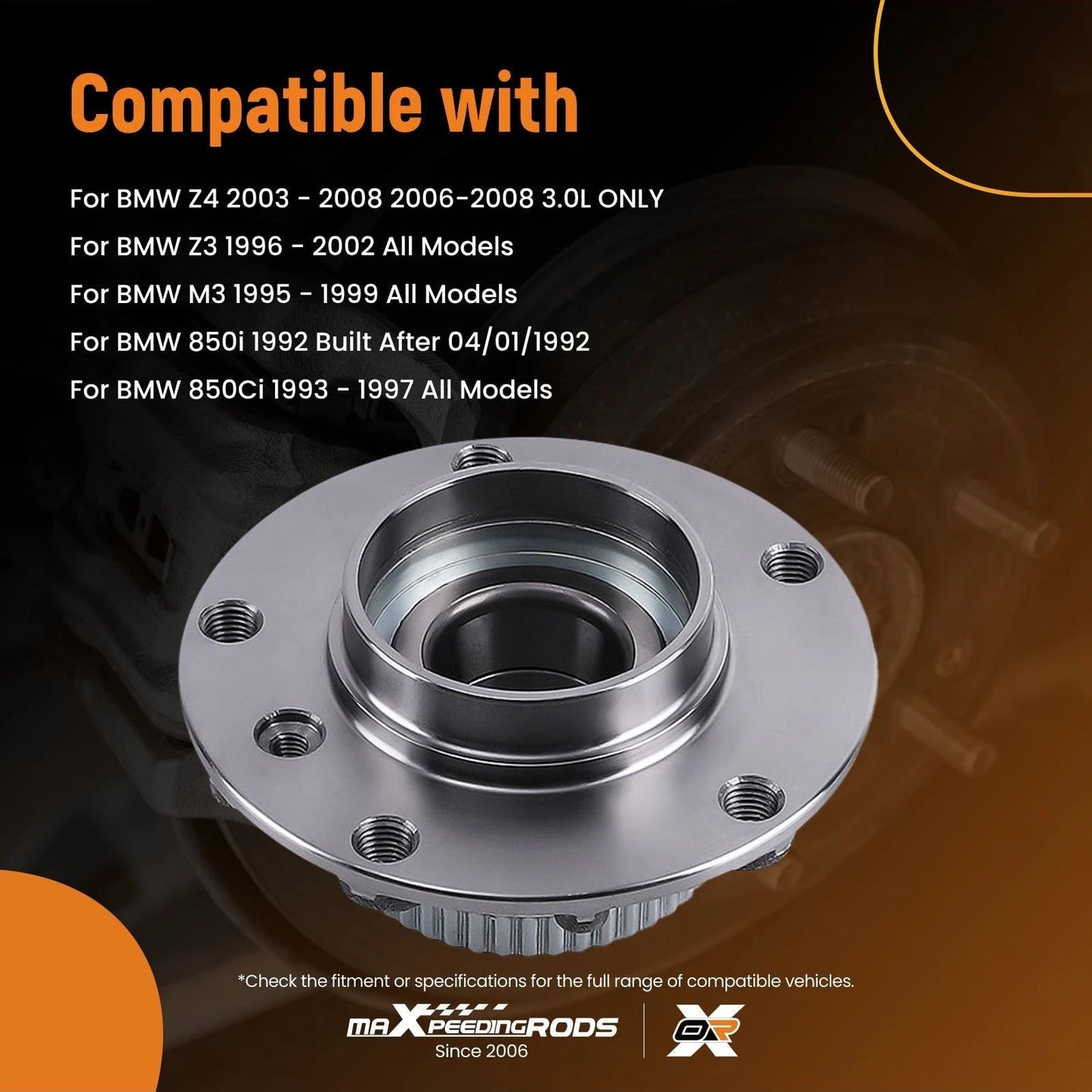 Front Wheel Bearing Kit for BMW 318i 320i 323i 325i 328i 330i (1992–2006)