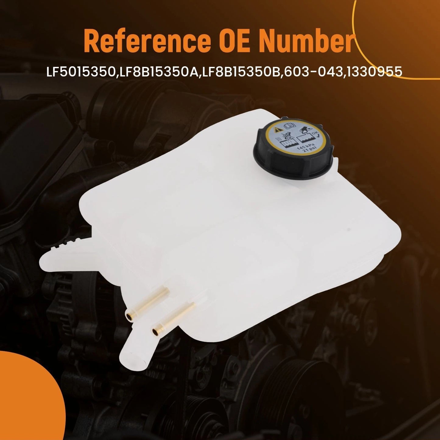 Coolant Recovery Expansion Tank for Mazda 3 GS/GX/SP23/S/GT (2004–2013)