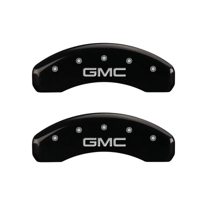 Front and Rear Black Caliper Covers Replacement for GMC Yukon (2015–2020)