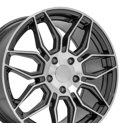 18" Gunmetal Machined Wheel for 1988-1996 Chevy Corvette - RVO4831