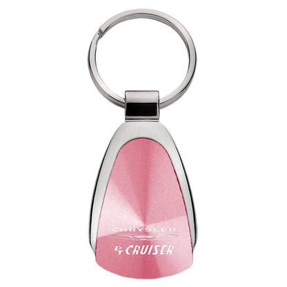 Pink Teardrop Keychain - Officially Licensed for Chrysler PT Cruiser