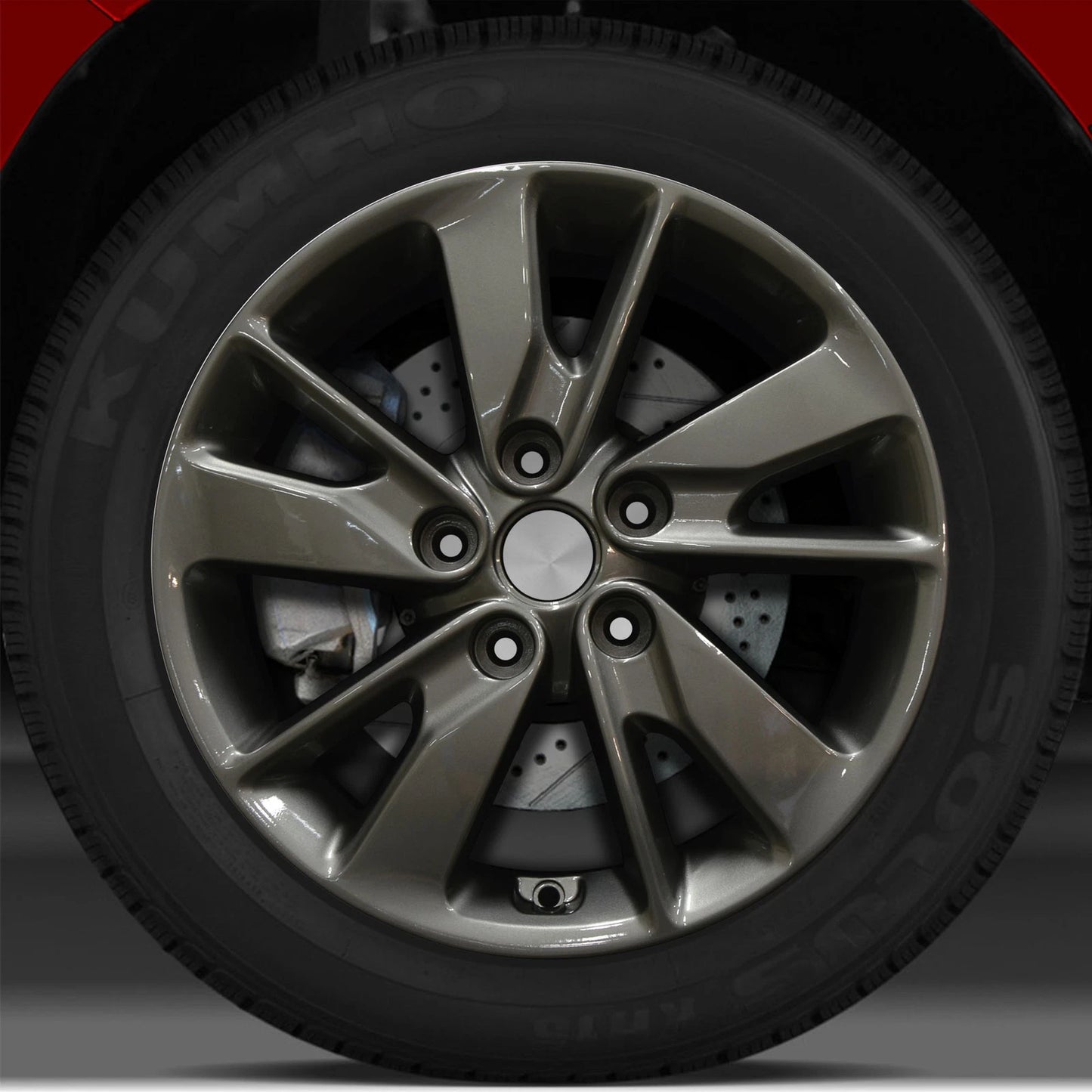 16x6.5 Factory Wheel (Brown Metallic Charcoal Full Face) for Kia Optima