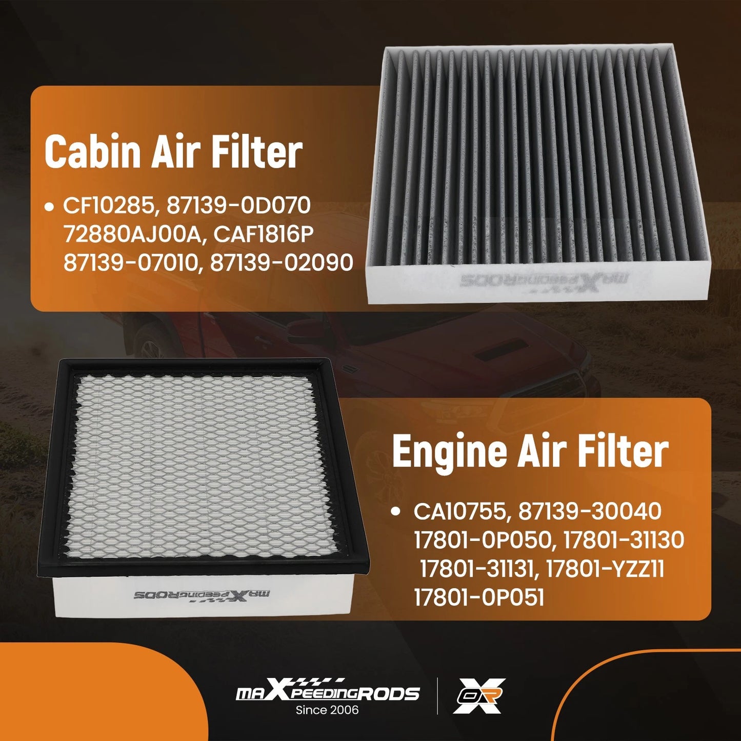 Engine Cabin Air Filter for Lexus RX350 (2010–2015) & NX200t (2015–2017) & NX300 (2018–2021)