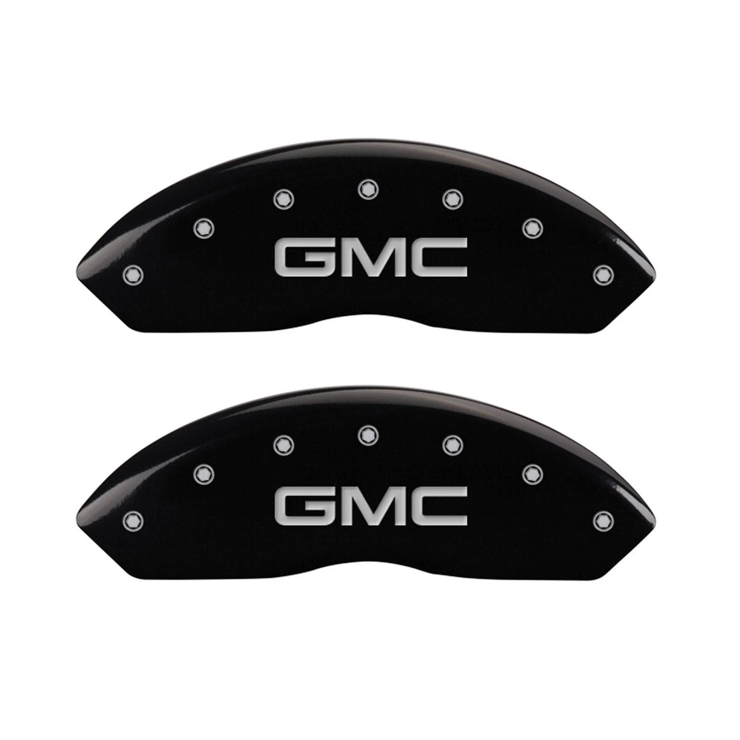 Front Rear Black Caliper Covers for 2015-2020 GMC Canyon by MGP