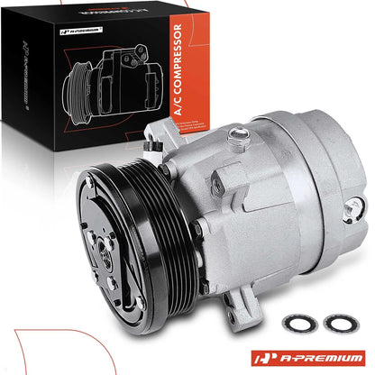 A/C Compressor with Clutch for Buick Regal (1989–1991) Chevrolet Beretta (1989–1991)