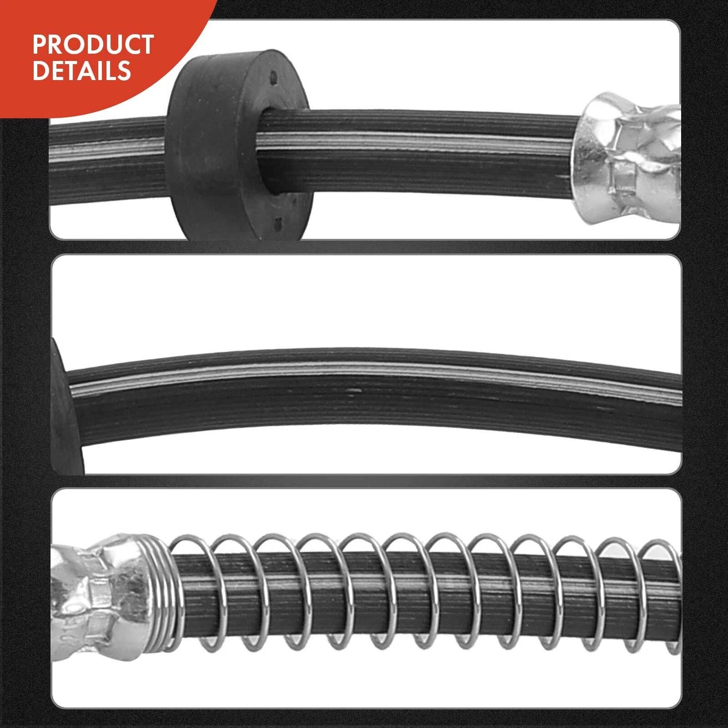 2X Rear Brake Hydraulic Hose for Mercedes-Benz ML250 ML350 (2012–2015)