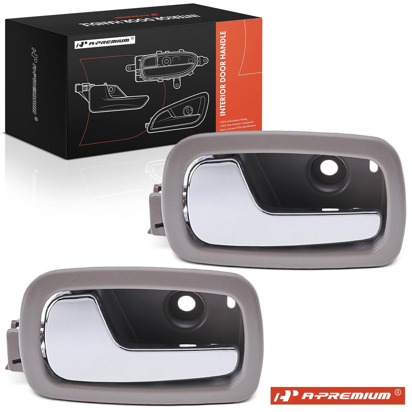 2X Rear Chrome Interior Door Handle for Chevy Cobalt Pontiac G5 (2005–2010)