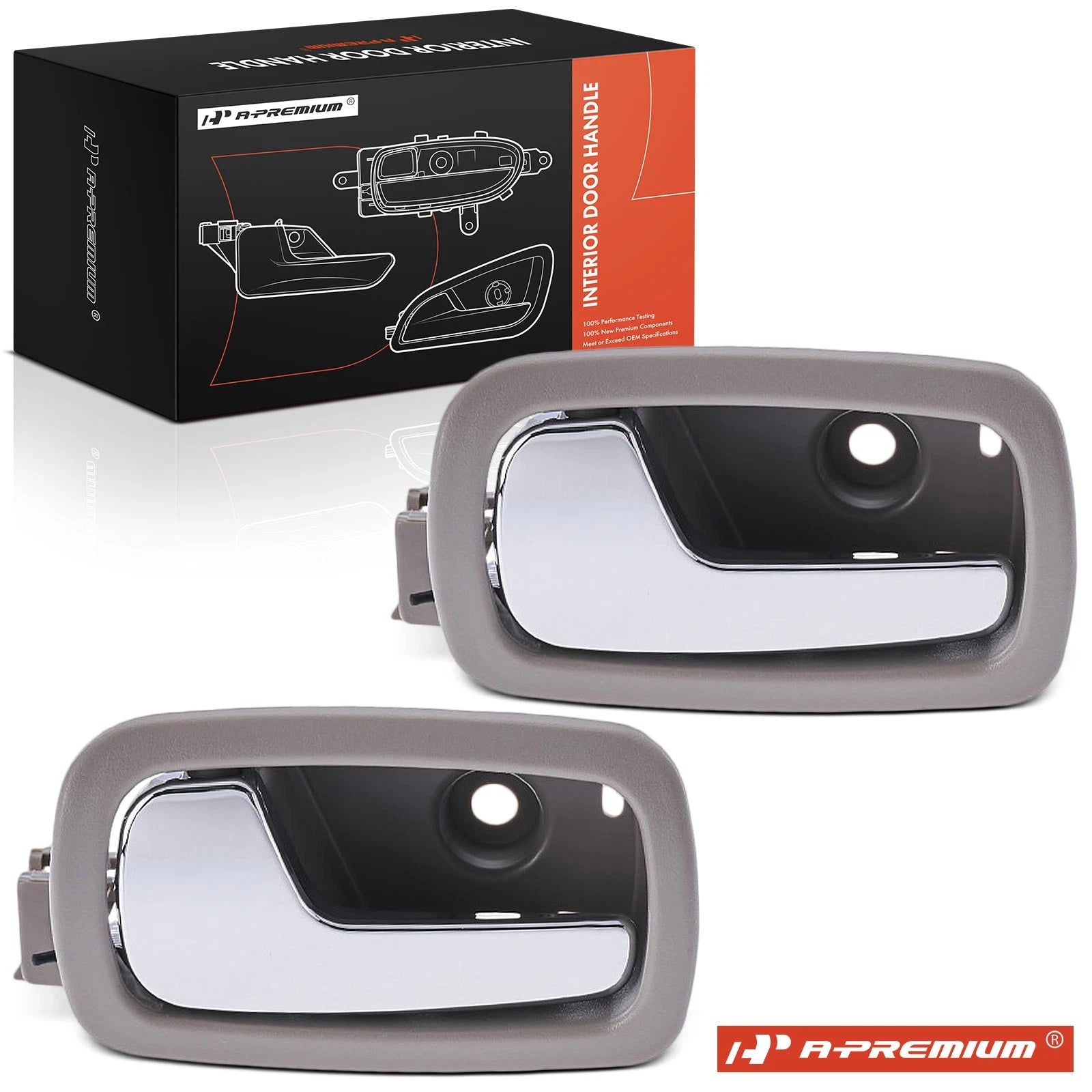 2X Rear Chrome Interior Door Handle for Chevy Cobalt Pontiac G5 (2005–2010)